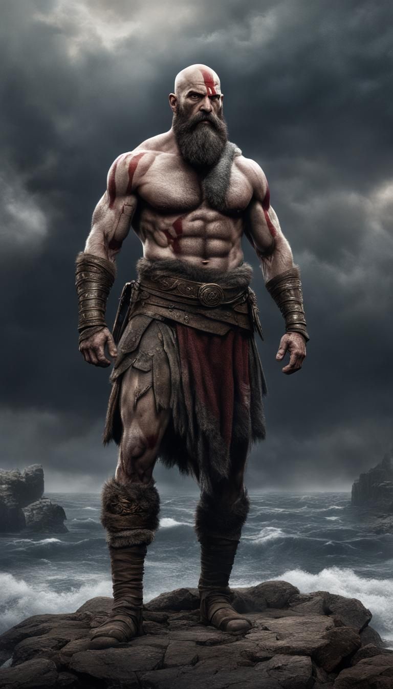 God of War: Kratos Digital Matte Painting