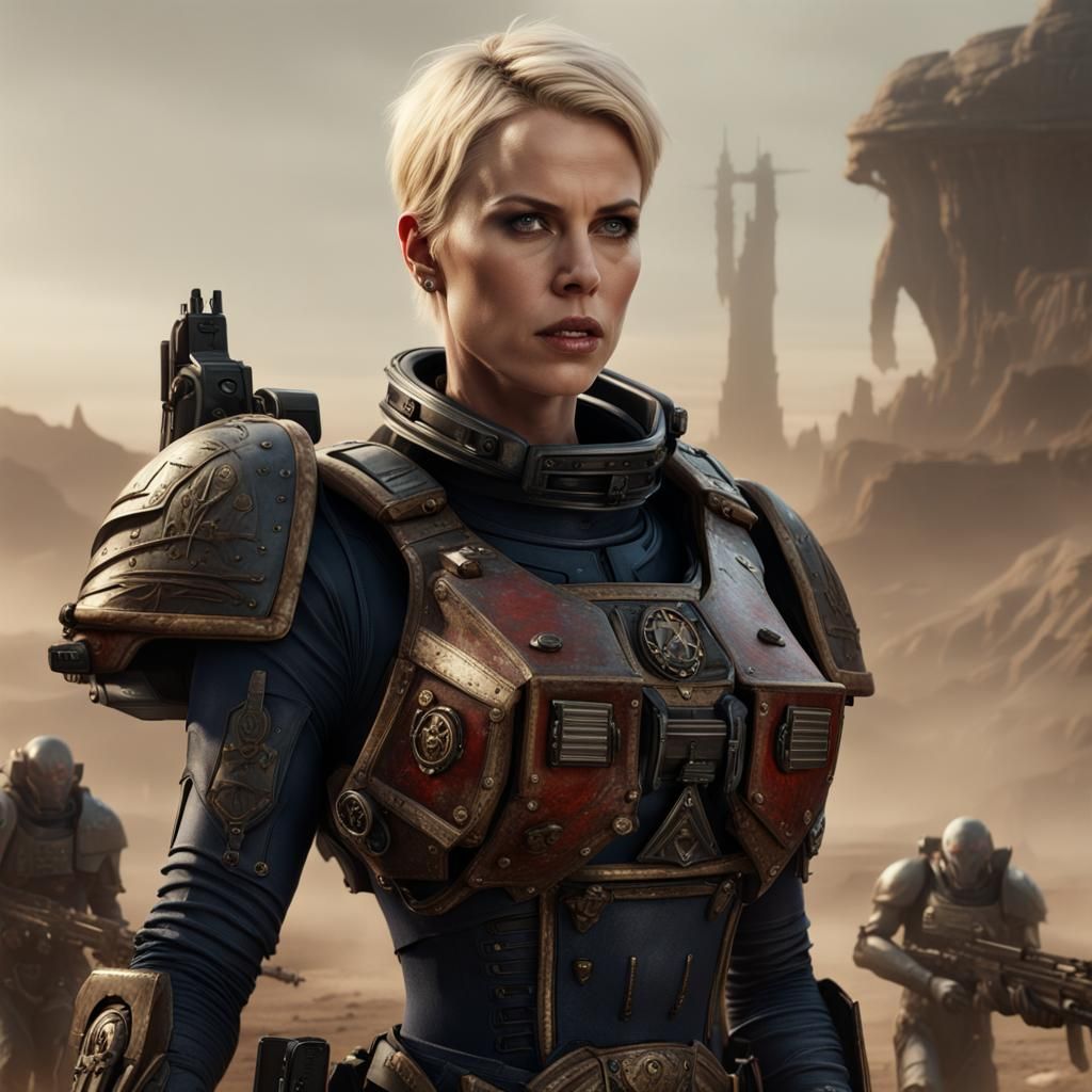 Charlize Theron as Sister of Battle on Alien World
