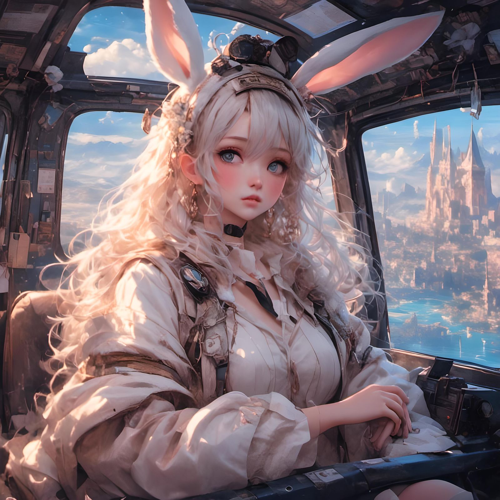 Cute Bunny Girl Delivers in Anime Style