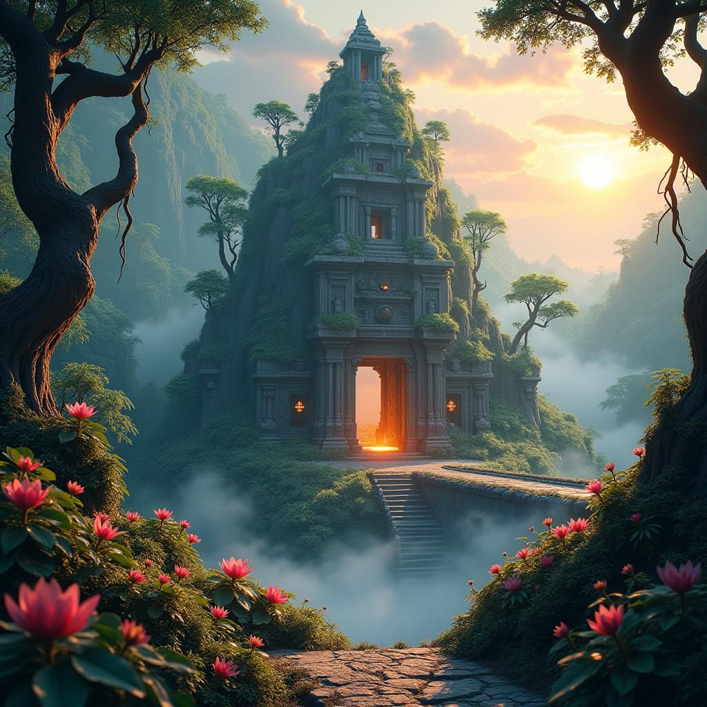 Mystical Jungle Temple in Unreal Engine 5