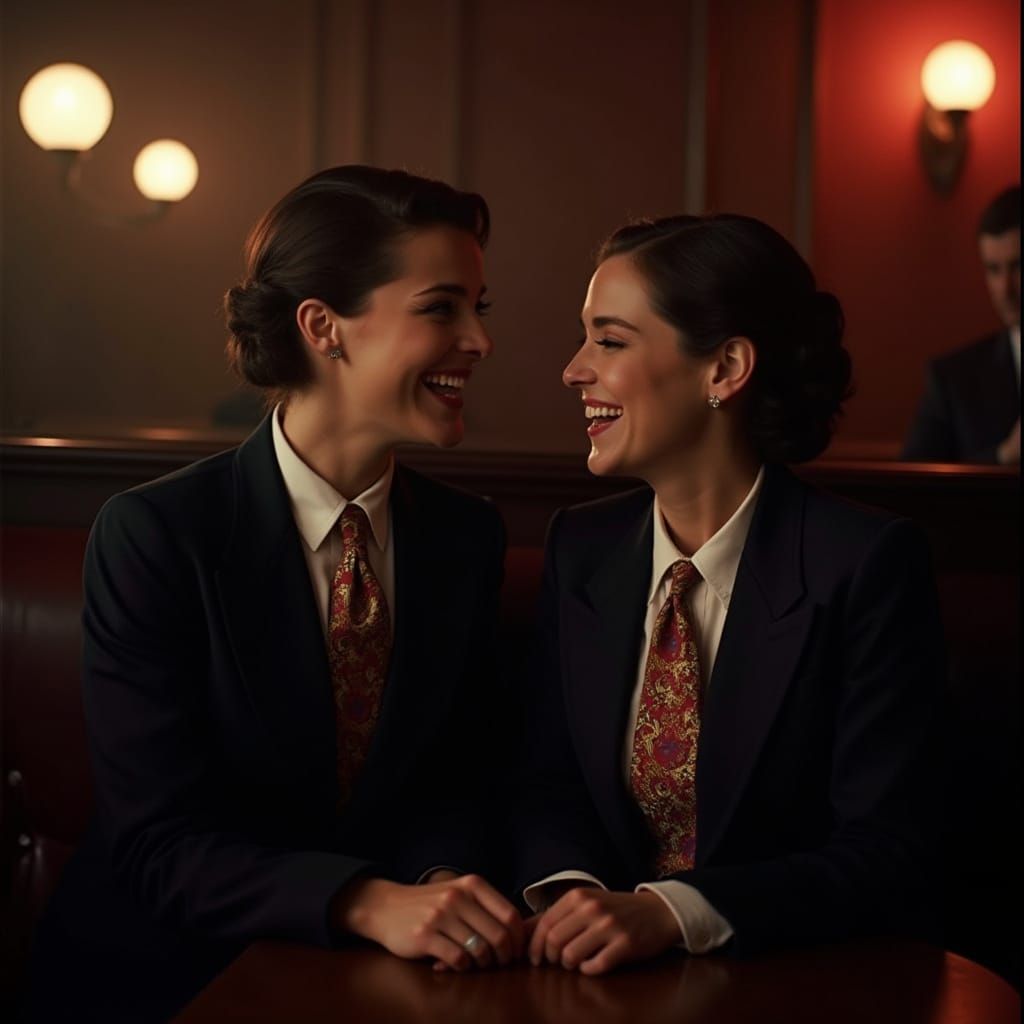 Sophisticated Women Share Secrets in a Smoky Jazz Club