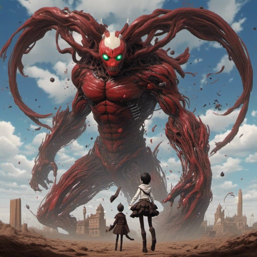 Attack on Titan Style Character Portrait