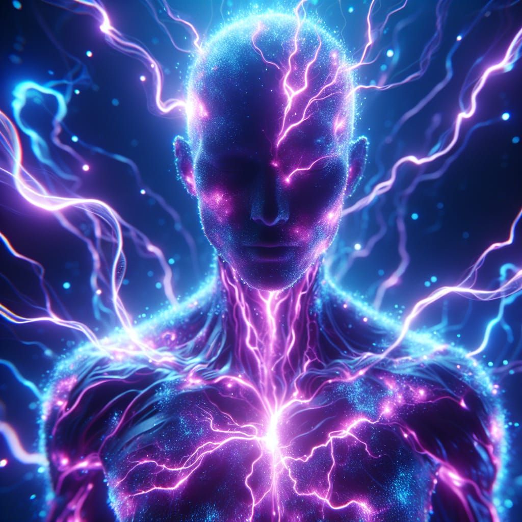 Glow-Fortified Figure Radiates Ethereal Aura