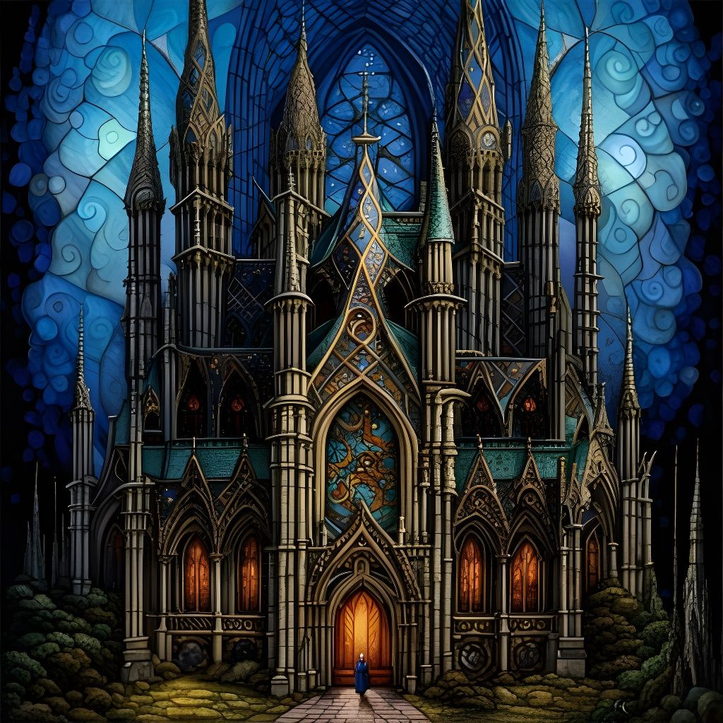 Grand Cathedral With Soaring Spires