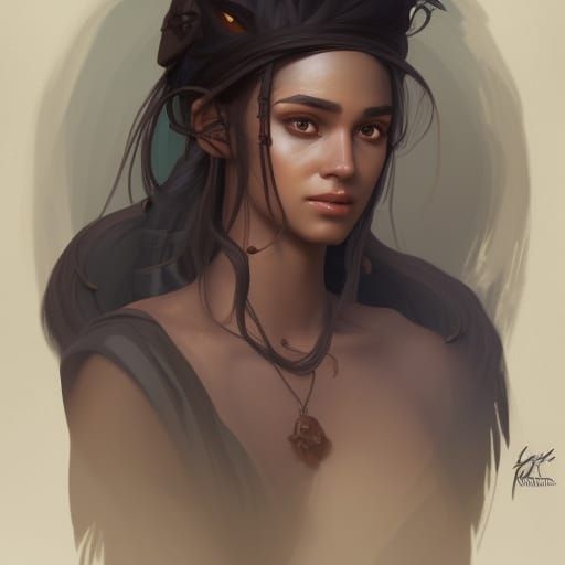 Fantasy RPG Portrait of an Arabic Woman
