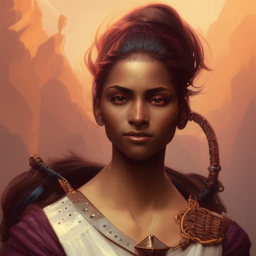 Fantasy Portrait of Arabic Woman in 4K