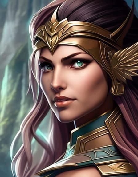 Hyperrealistic Elf Scout Portrait in Fantasy Concept Art Sty...