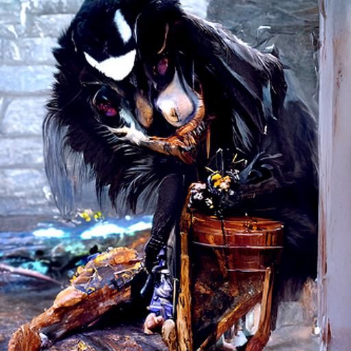 Romantic Confession as Oil Painting