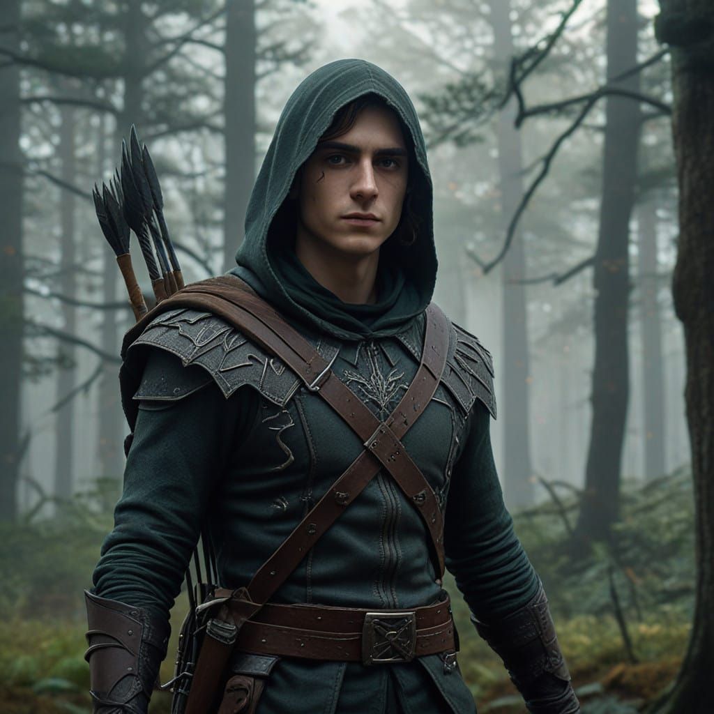 Ethereal Assassin in Dark Forest