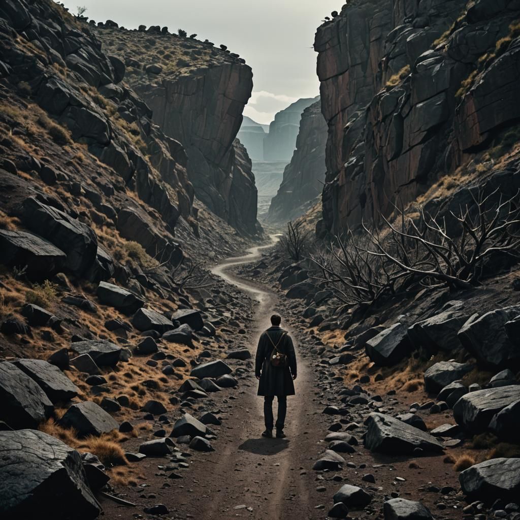 Man at Crossroads: A Dramatic Cinematic Choice