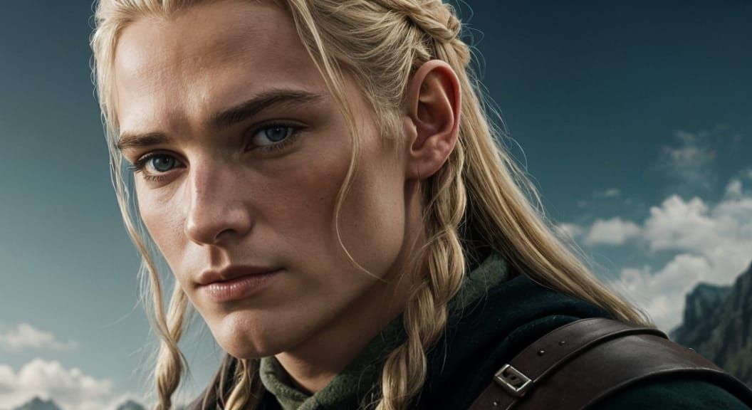 Legolas Portrait in a Cinematic Matte Painting