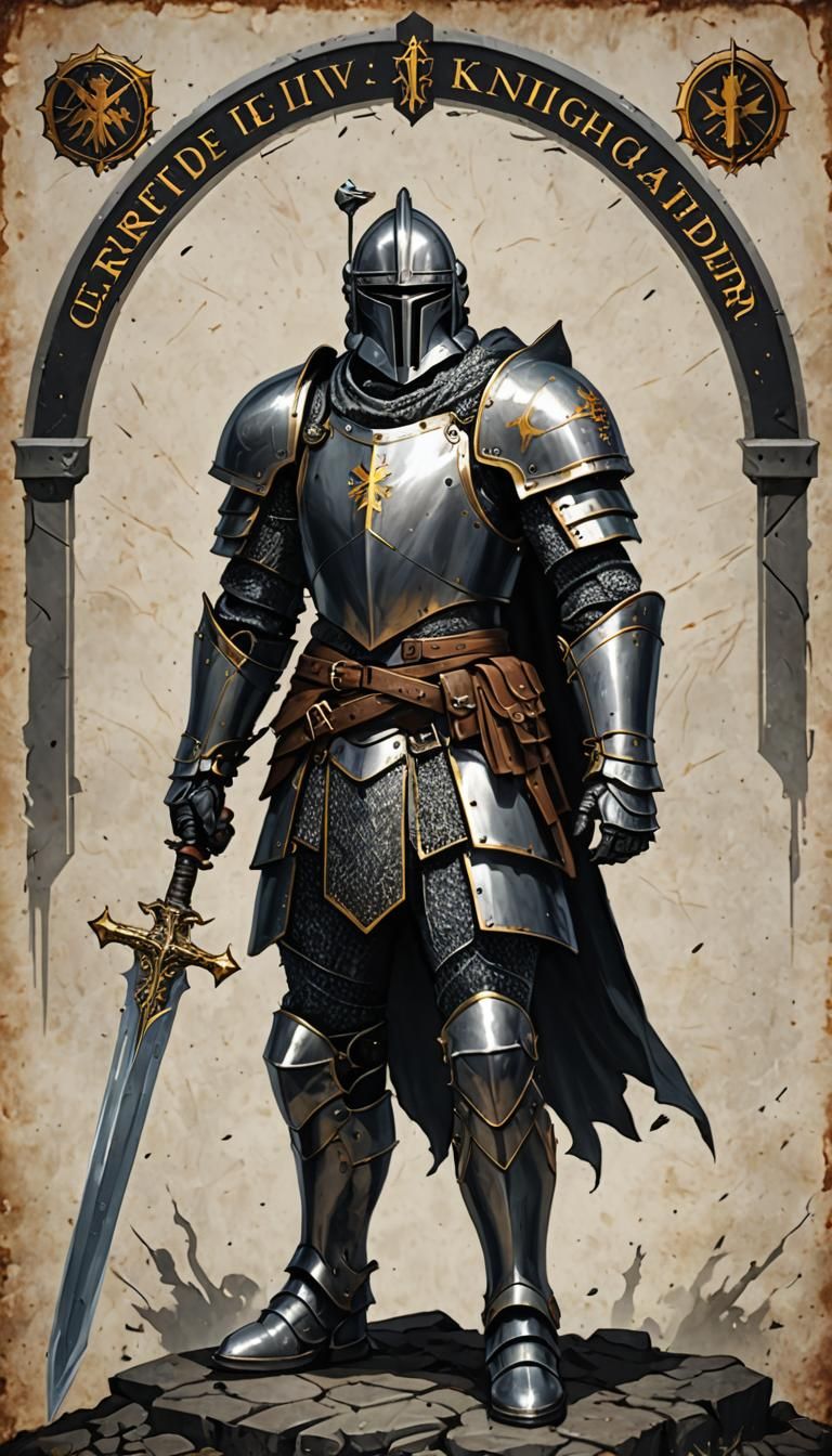 Valiant Knight Commander in Shining Armor