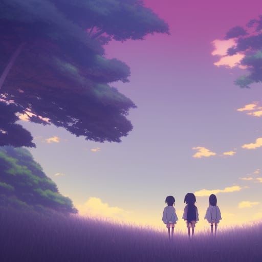 School in Studio Ghibli Anime Style