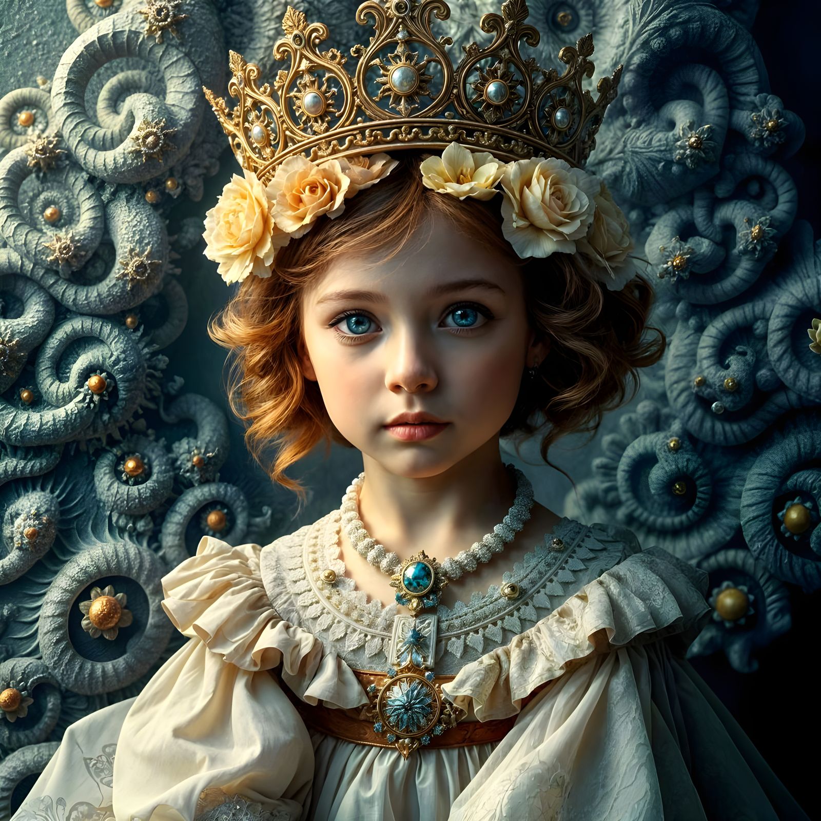 Ethereal Beauty in Cyberpunk Aesthetic