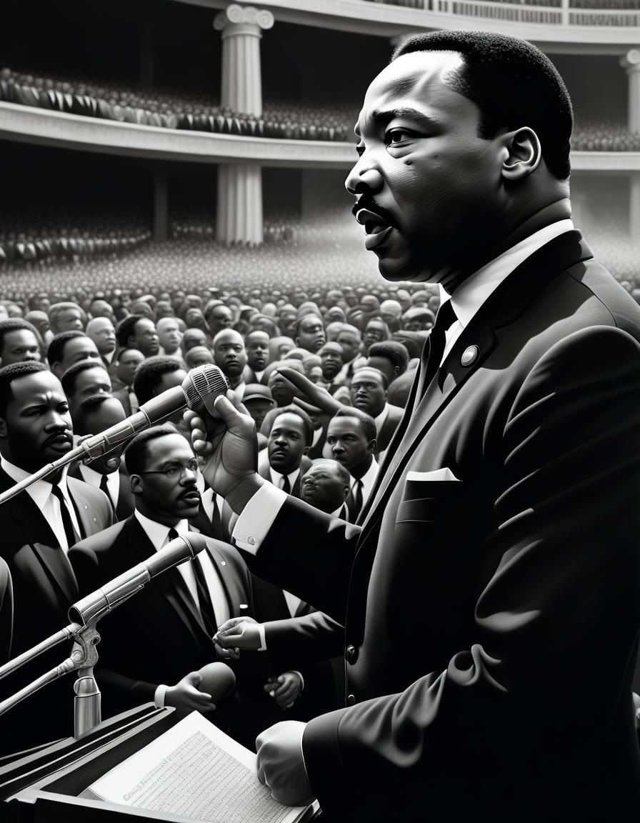 Close-up portrait of Martin Luther King Jr.