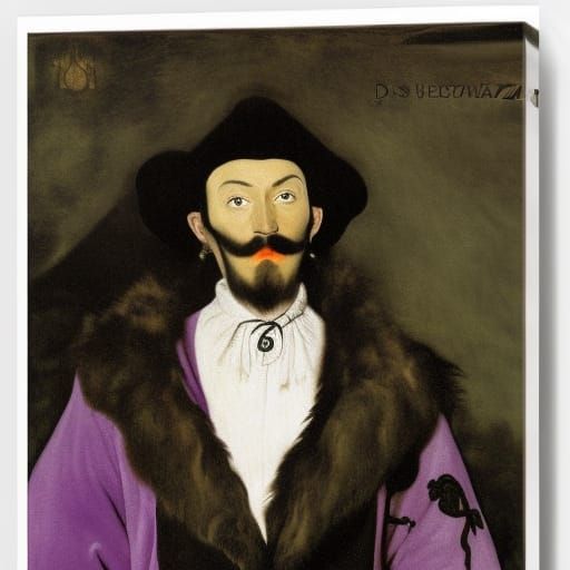 Vampire Lord Portrait in Historical Art Style