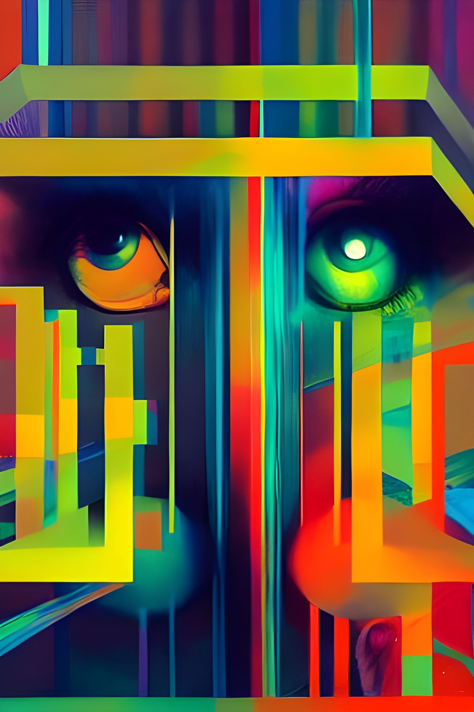 Surreal Biological Montage with Magical Particles