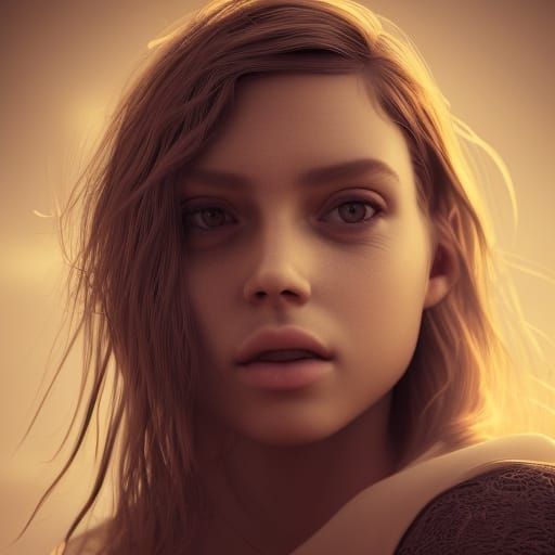 Professional Color Portrait with Bokeh Effect