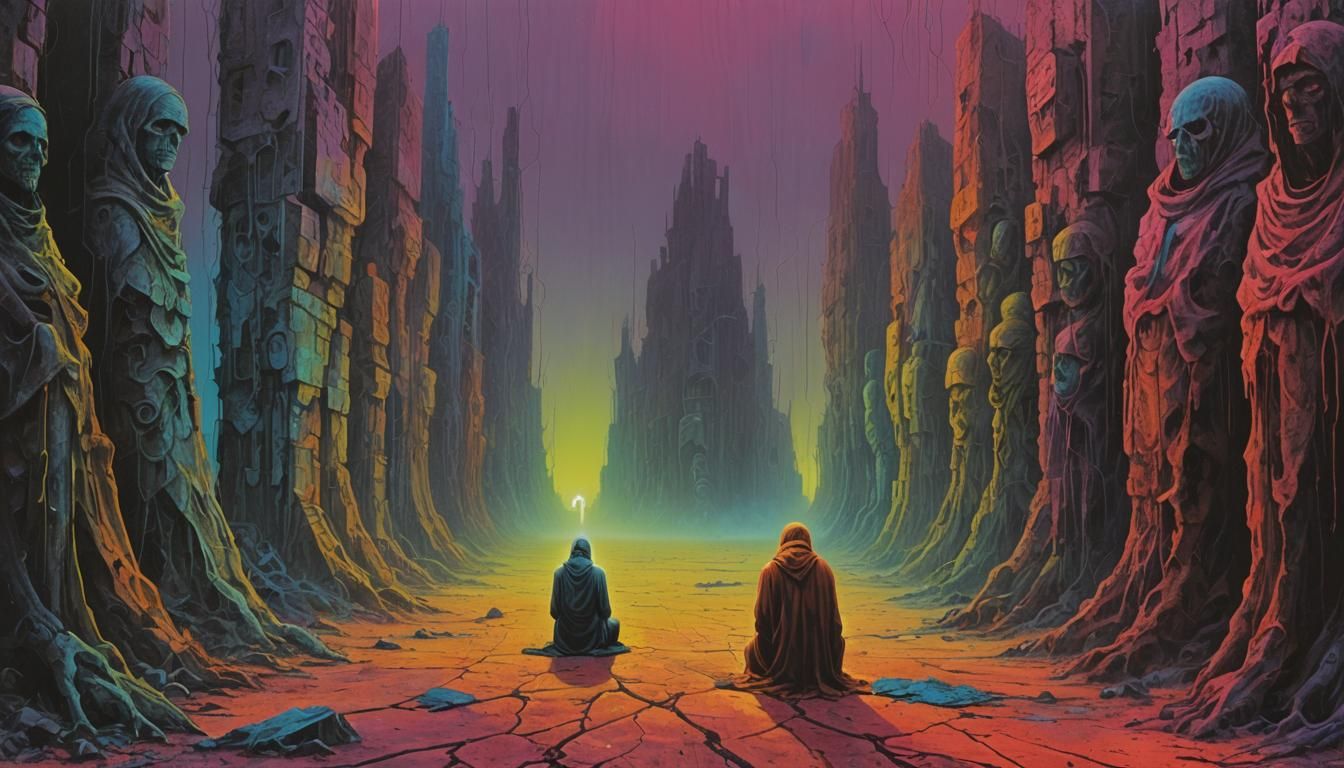 Neon God Worship: Graffiti Art Masterpiece