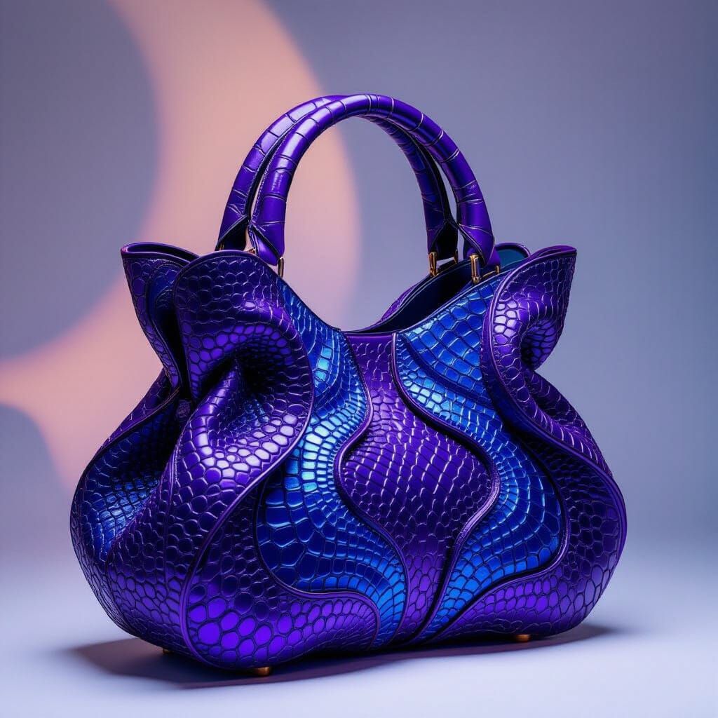 Avant-Garde Handbag in Surrealist Digital Art Style