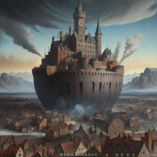 Winter Landscape in Detailed Matte Painting Style