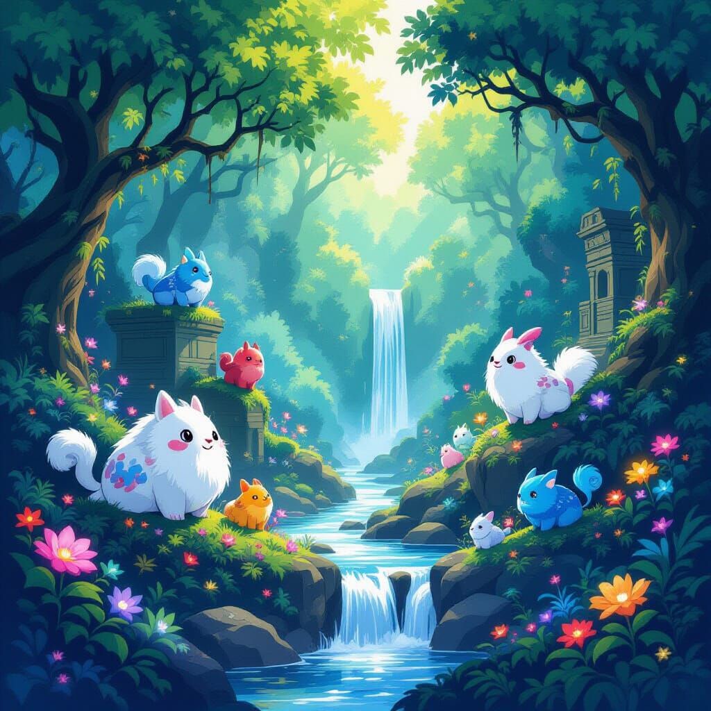 Fantastical Creatures Adventure in Enchanted Forest