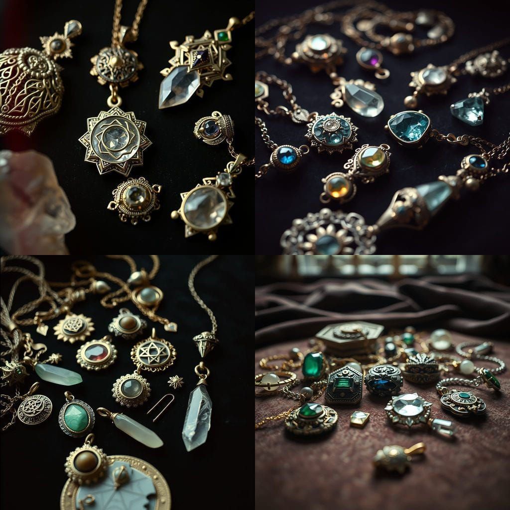 Magical Ancient Amulets and Fantasy Jewelry