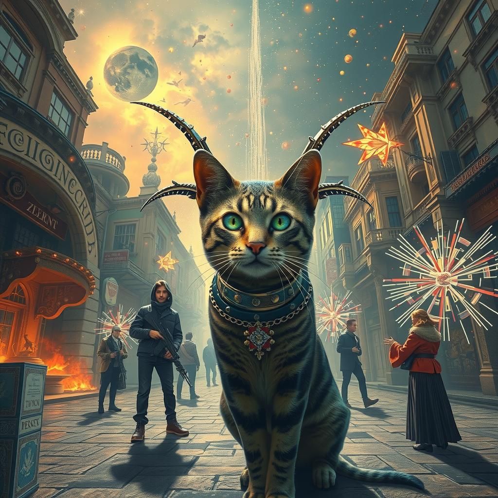 Surreal Shimmering Magic in Maximalist Scene