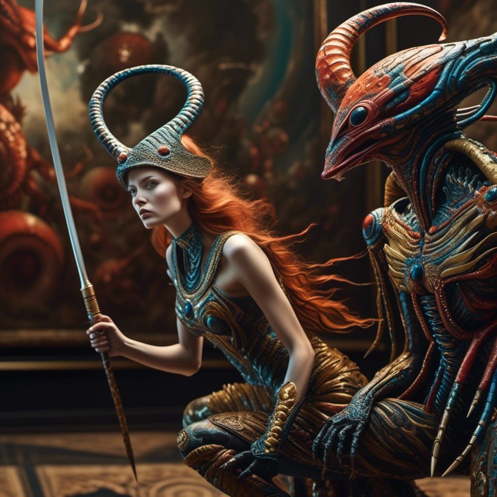 Surreal Alien Portraits in a Bizarre Landscape