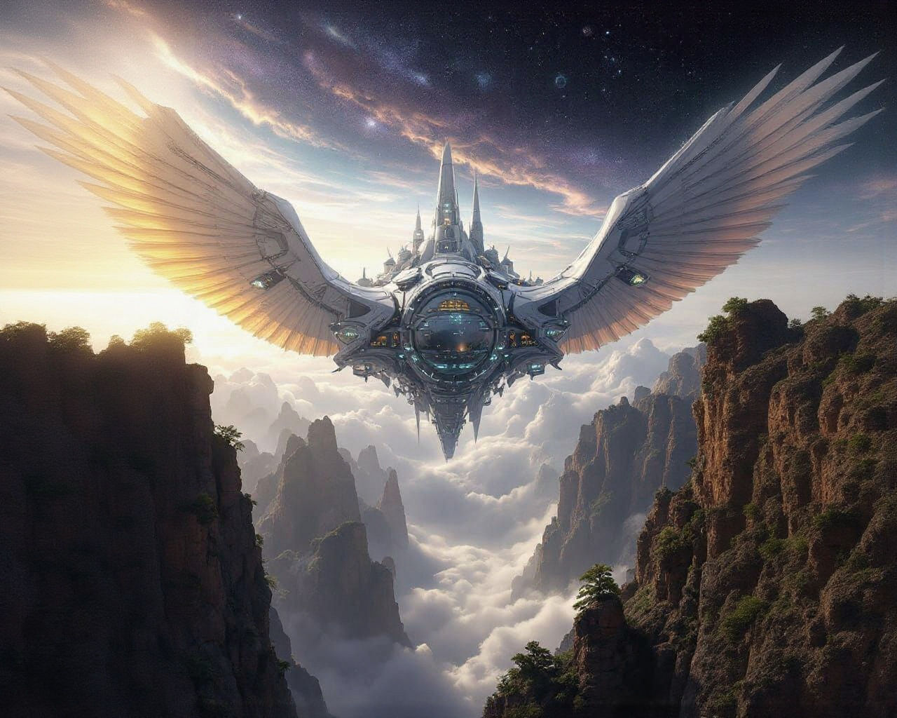 Space-Fi Arcology Time-Mind Continuum Colour-Shift