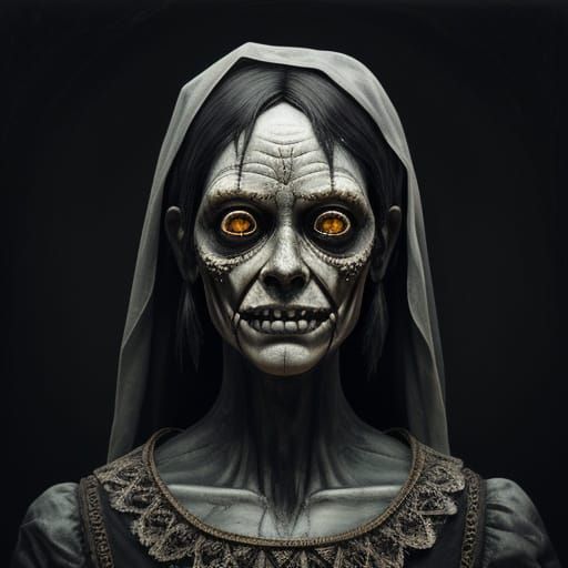 Disturbing Wax Mannequin in Chiaroscuro Lighting