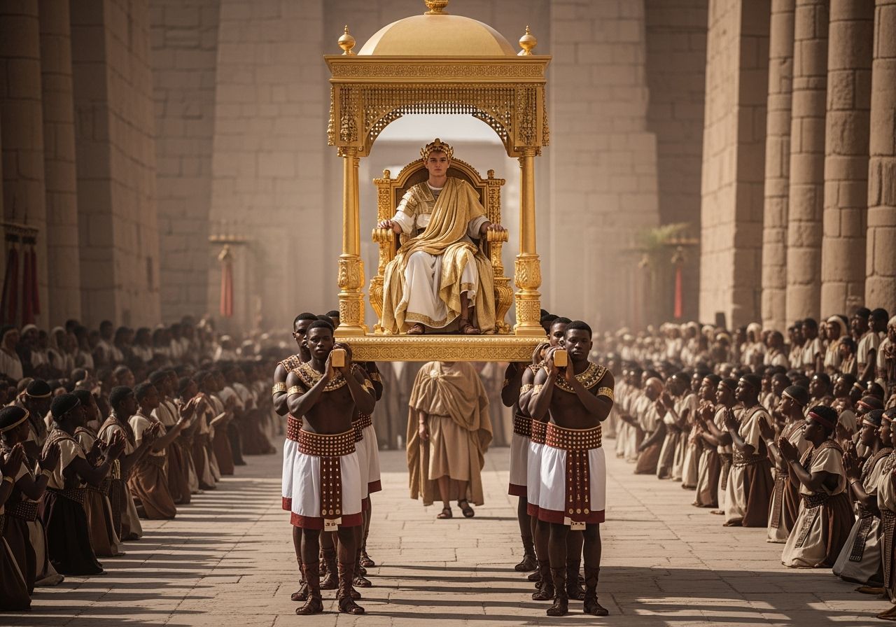 Roman Emperor Parade Through Ancient Egypt