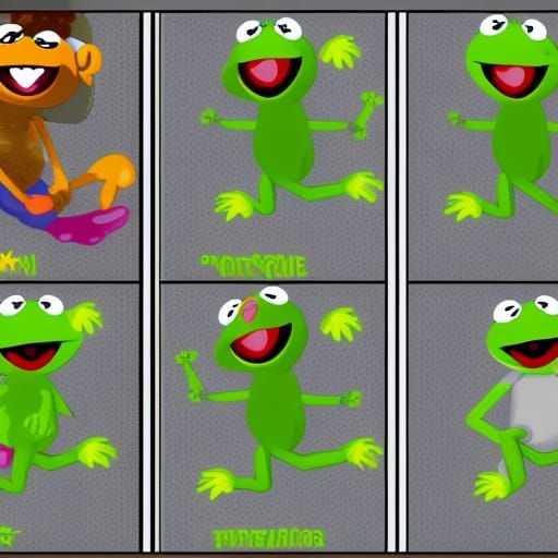 Muppet Character 2D Game Sprite Sheet