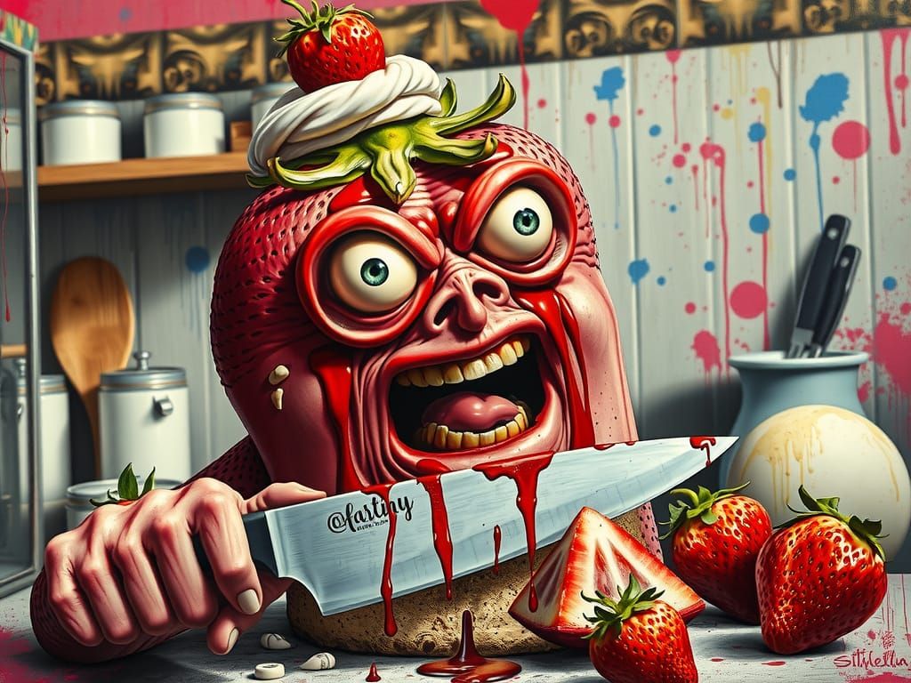 Butcher strawberry cheesecake