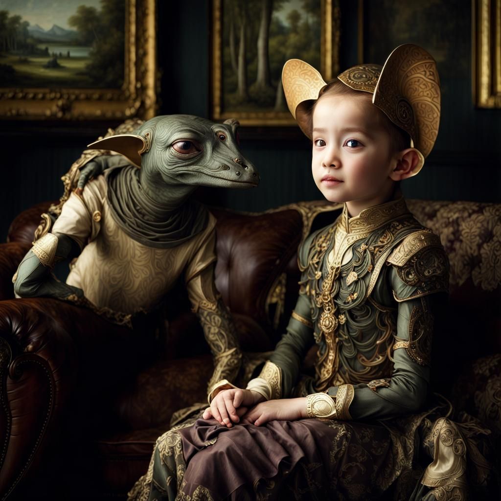 Photorealistic Aliens in Fashionable Clothing: Hyperrealisti...