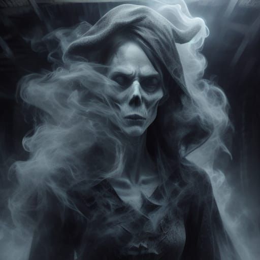 Smokescreen Ghost Sorceress Made of Smoke