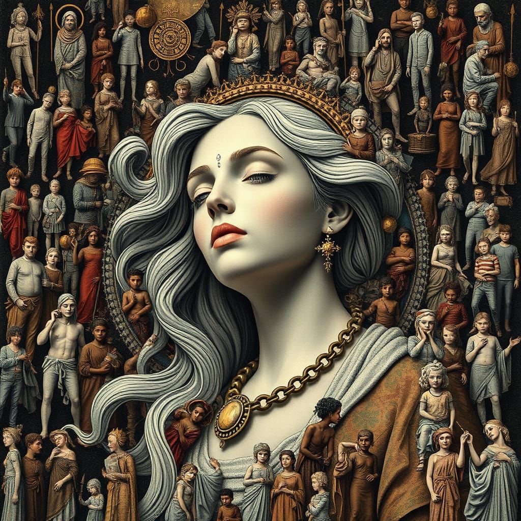 Infinite Iconic Goddess in Timeless Adoration