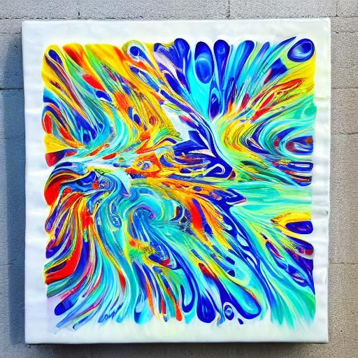 Dynamic Fluid Art Cells in Motion