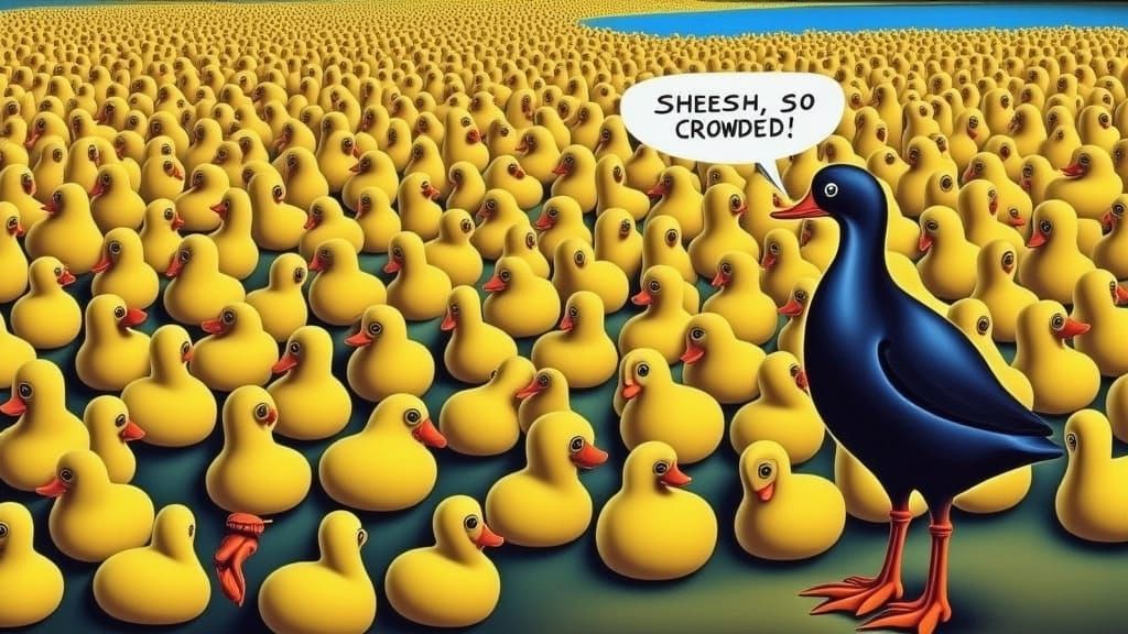 Surreal Ducks from Strange World