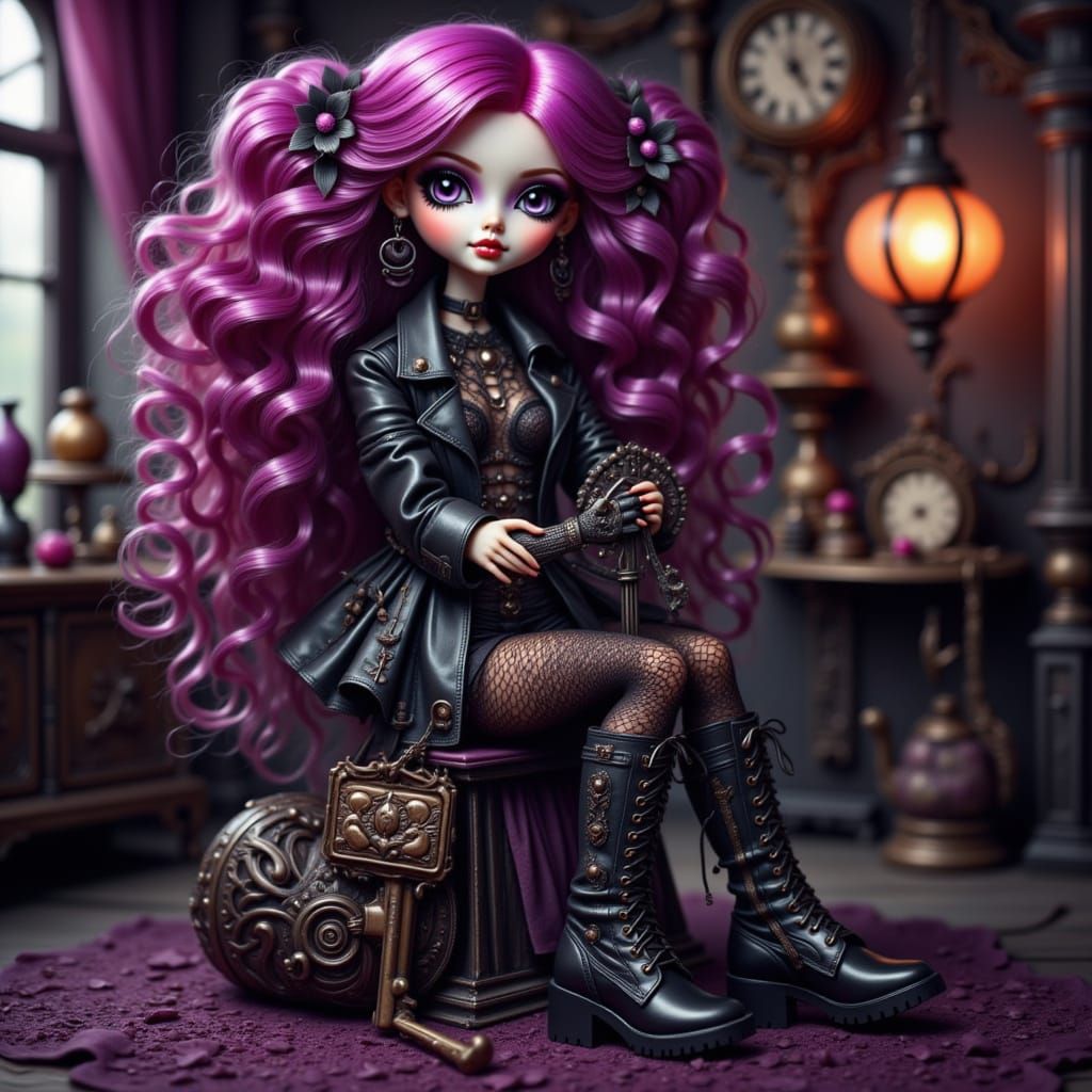 Punky Bratz Doll in a Moody Photoshoot