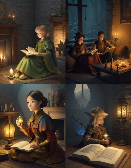 Whimsical Fairytale Scene in 3D Animation