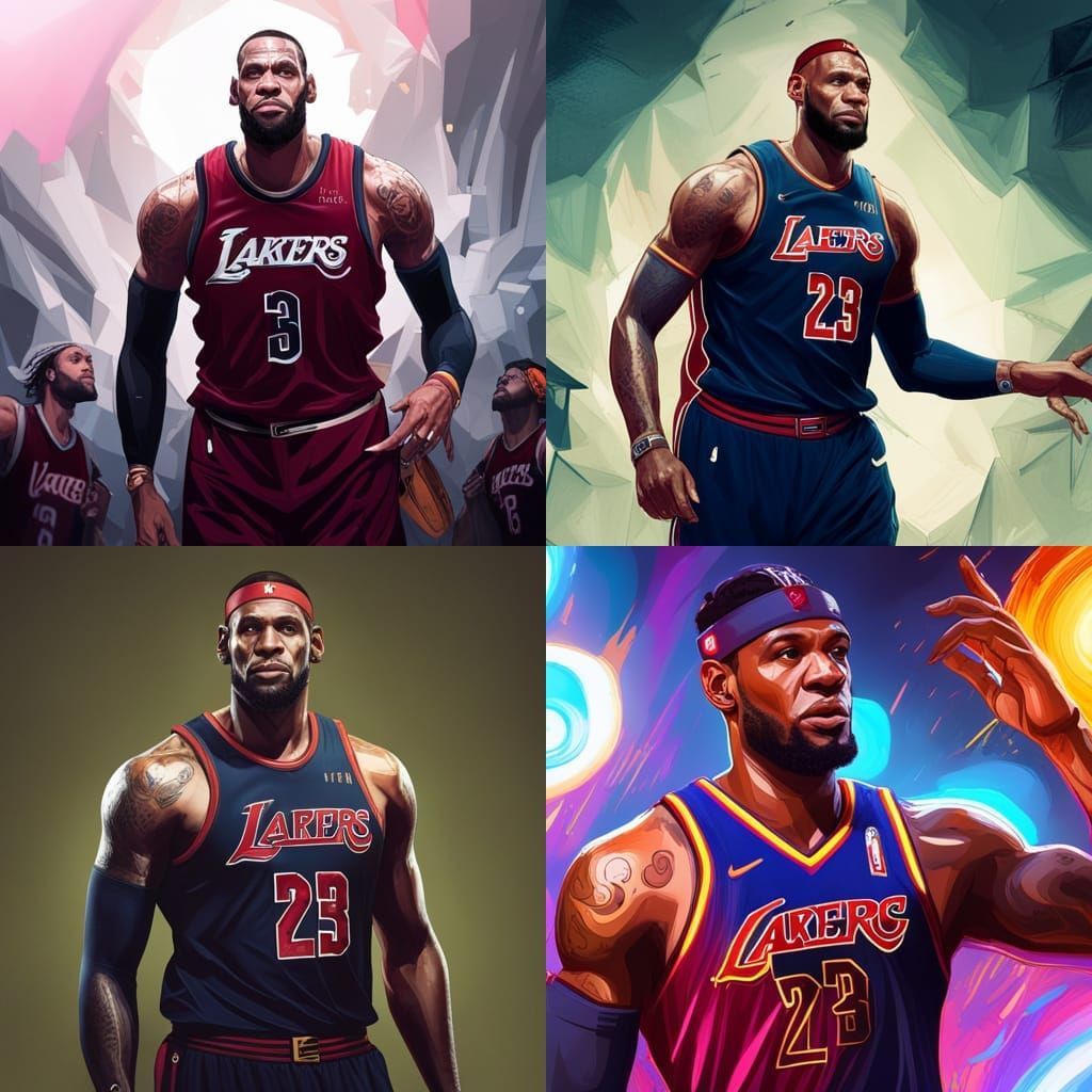 LeBron James Portrait in Artgerm Style