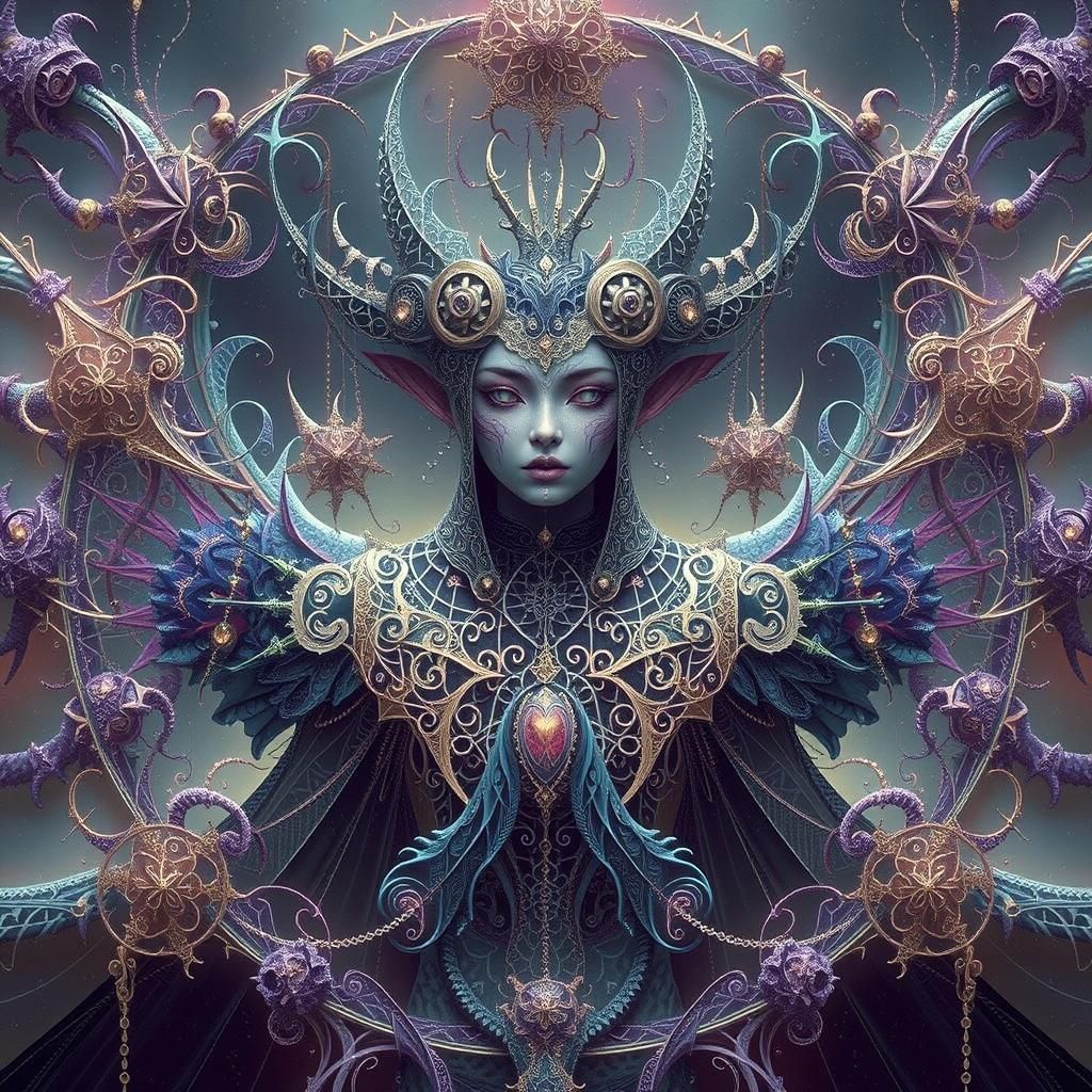 Dystopian Elemental Pixie in Gothic Fantasy Art