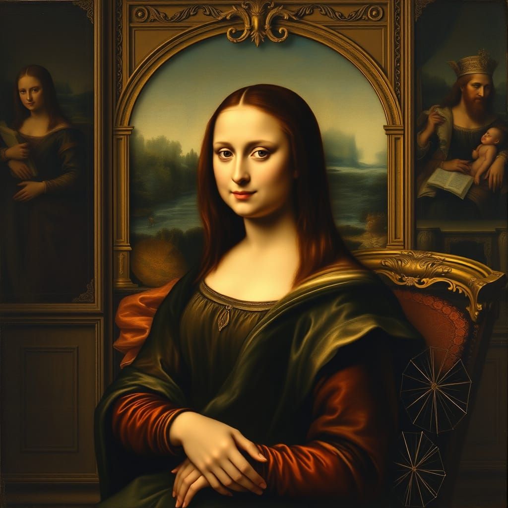 Renaissance Woman with Enigmatic Smile