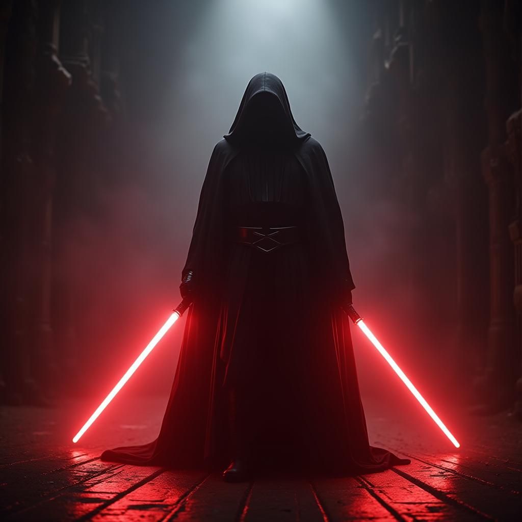 Sith Inquisitor with Double-Bladed Lightsaber