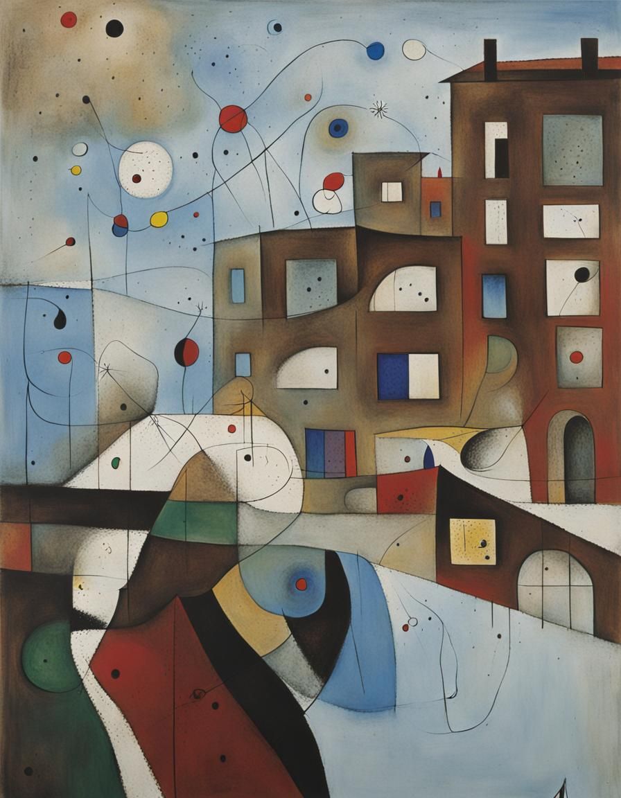 Luminous Abstract Composition in Modern Art Style