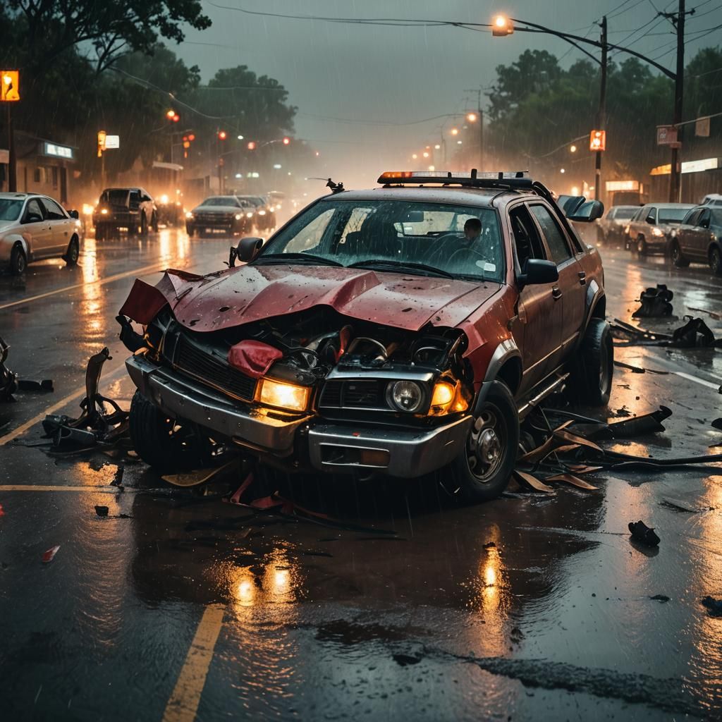 Car Crash Aftermath: Cinematic Rescue Scene