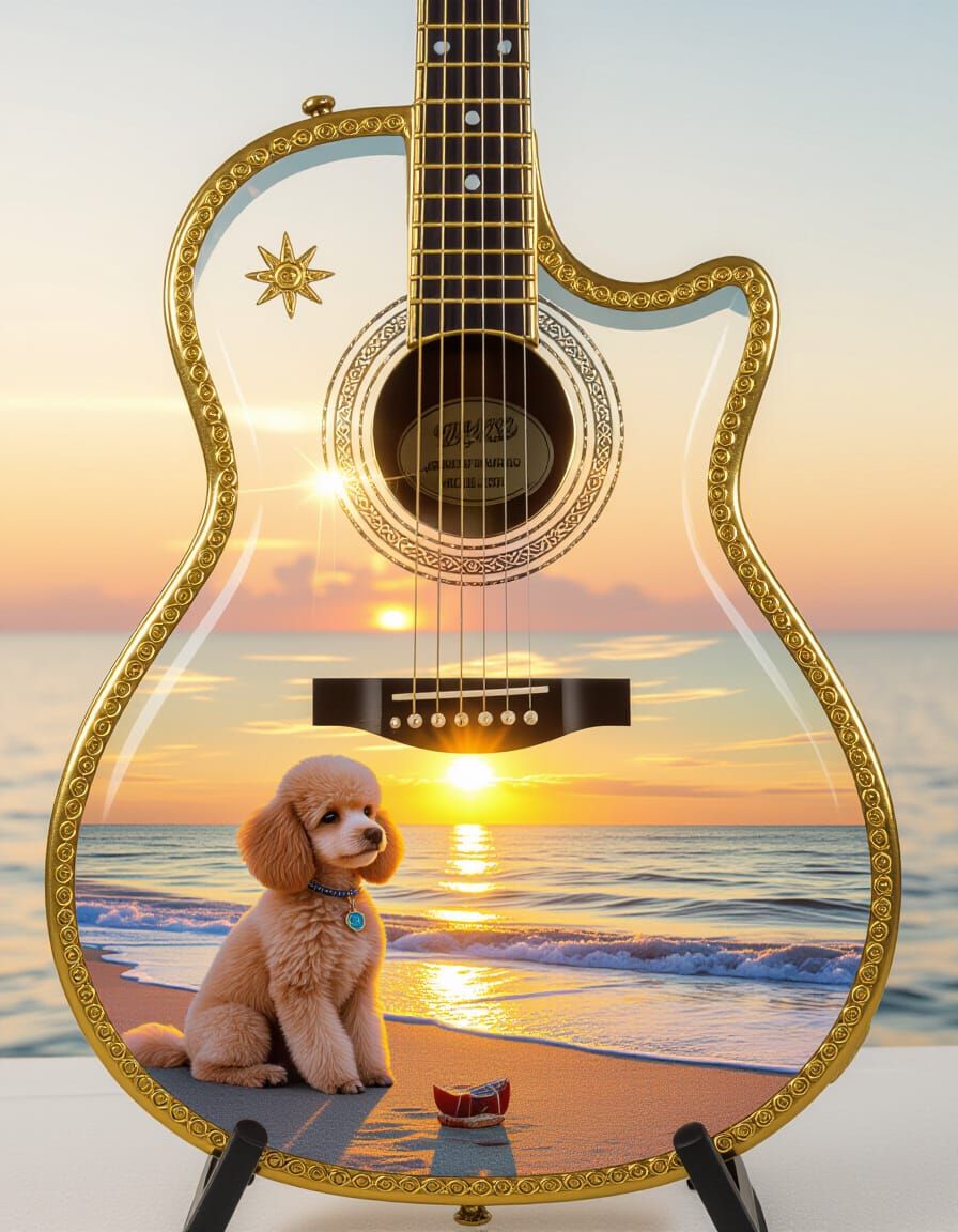 The guitar and the dog
