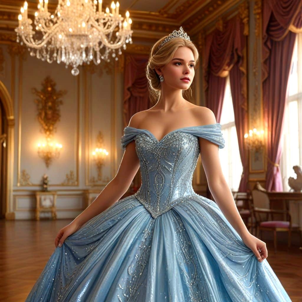 AI Princess Cinderella Portrait