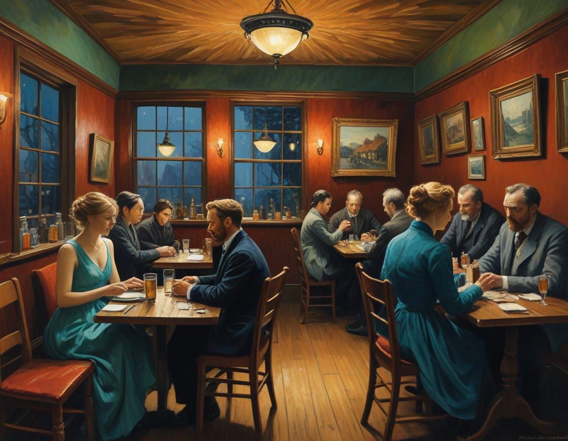 Warm Winter Nights at a French Artisan's Pub